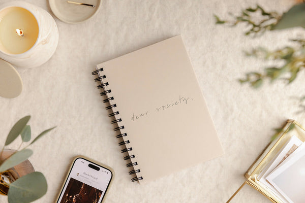 Dear Society, Spiral Notebook