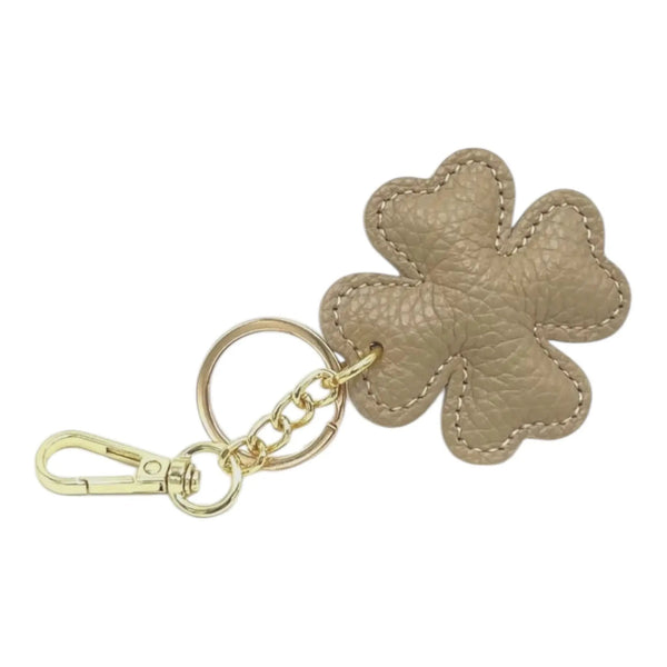 LEATHER CLOVER HANDBAG CHARM thebagicon
