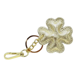 LEATHER CLOVER HANDBAG CHARM thebagicon