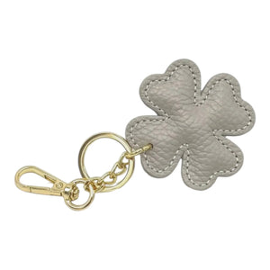 LEATHER CLOVER HANDBAG CHARM thebagicon