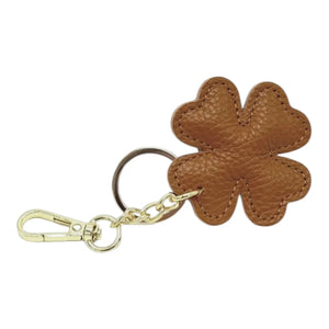 LEATHER CLOVER HANDBAG CHARM thebagicon
