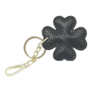 LEATHER CLOVER HANDBAG CHARM thebagicon