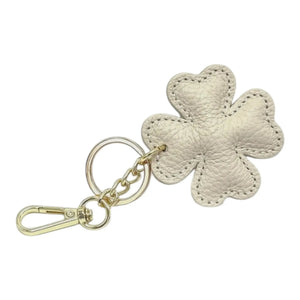 LEATHER CLOVER HANDBAG CHARM thebagicon