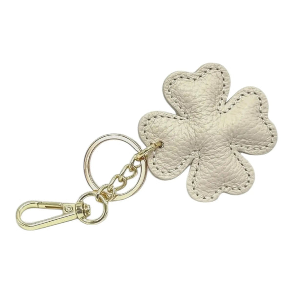 LEATHER CLOVER HANDBAG CHARM thebagicon