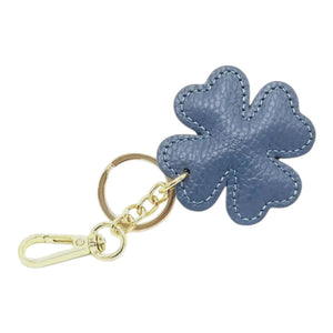 LEATHER CLOVER HANDBAG CHARM thebagicon