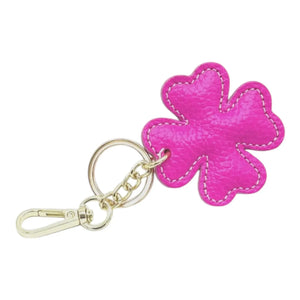 LEATHER CLOVER HANDBAG CHARM thebagicon