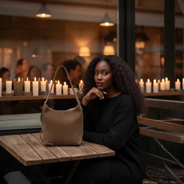 THE ELIZABETH SUEDE BUCKET BAG thebagicon