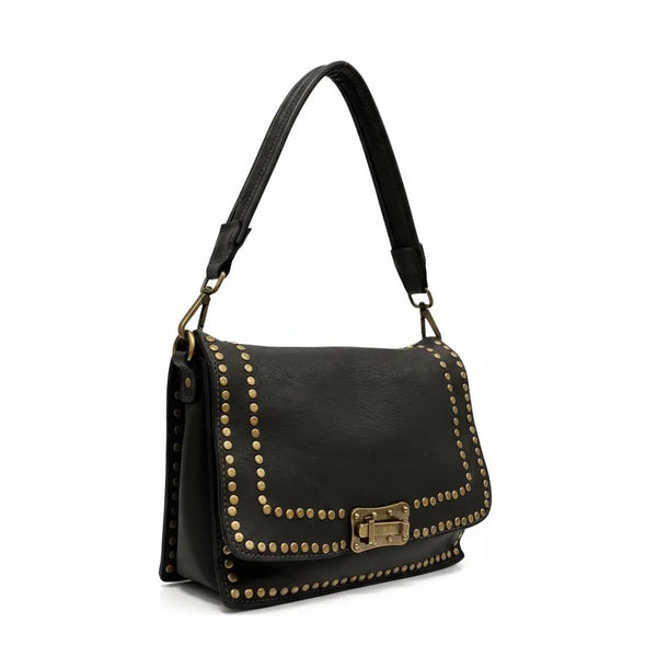 THE MAGGIE VINTAGE LEATHER SHOULDER BAG thebagicon