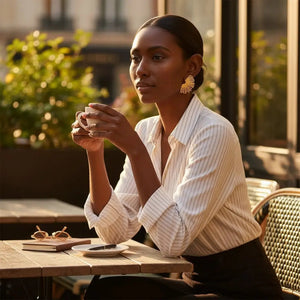 Sunburst Gold Earrings thebagicon