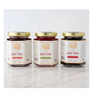 Three Jam Vino limited edition holiday jars