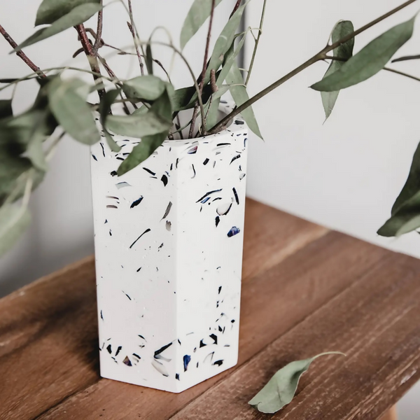 Terrazzo Recycled Shell Vase