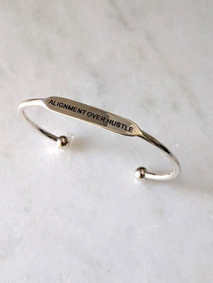 Silver Affirmation Bangles