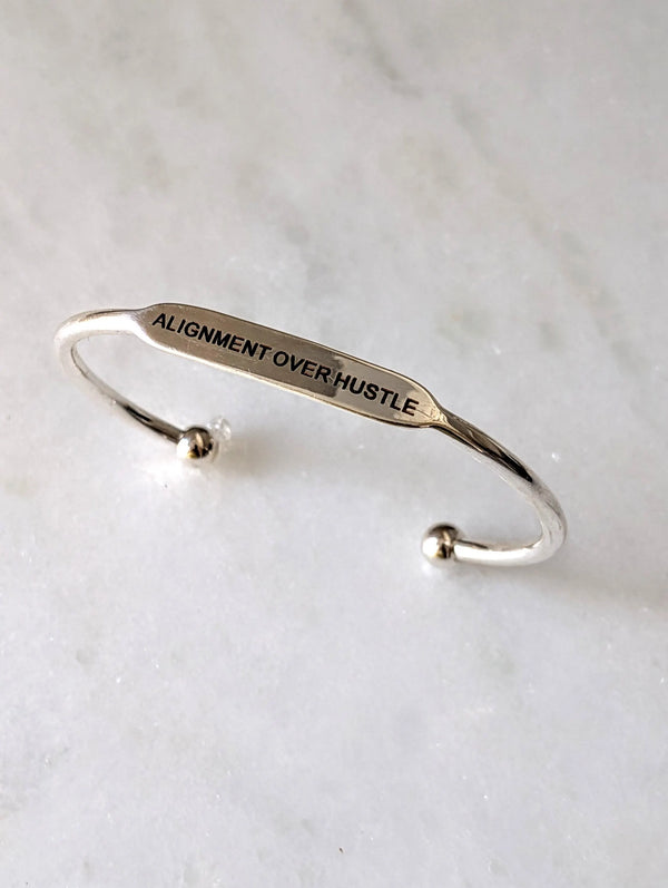 Silver Affirmation Bangles