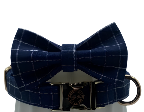 The Walking Dog Set -Blue & White Plaid