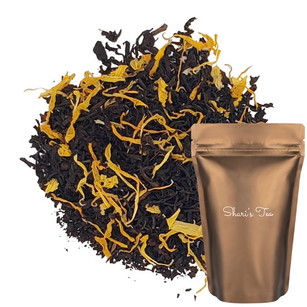 The Benefits of Caramel Black Tea with stand pouch of Shari's Tea