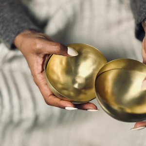 Petite Brass Bowls, Set of 2