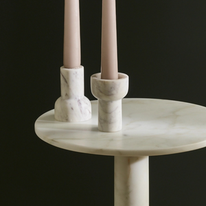 Marble Tealight & Taper Candle Holder