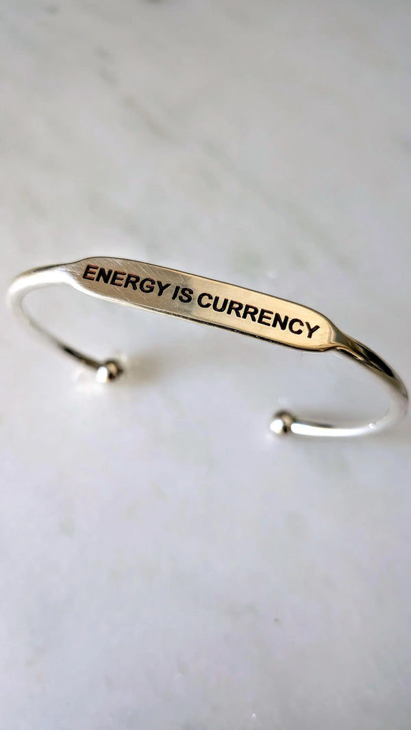 Silver Affirmation Bangles
