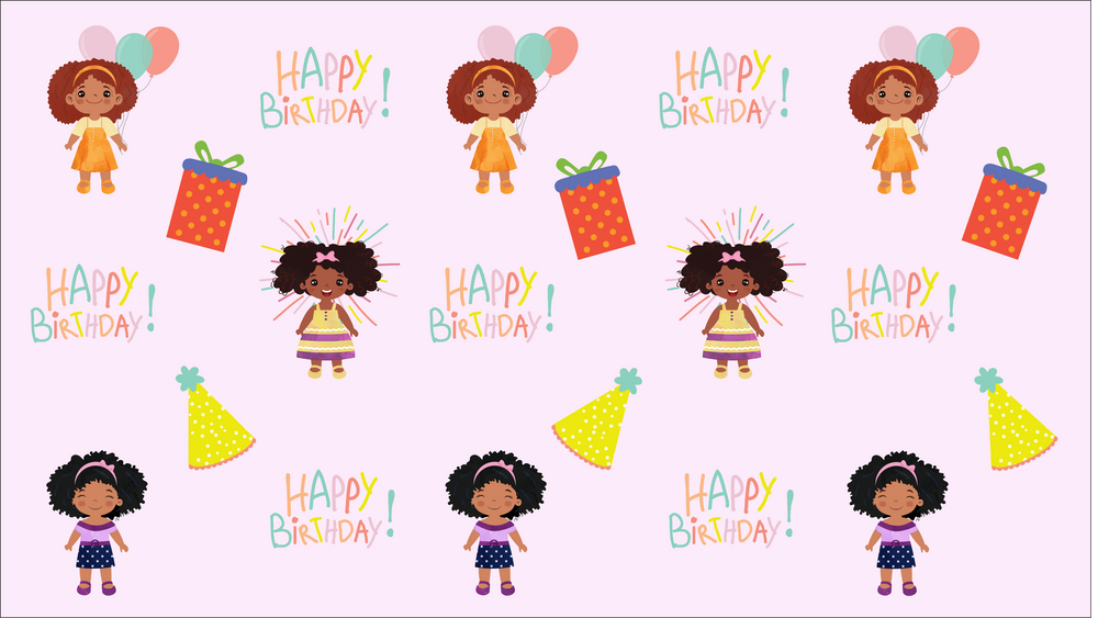 Happy Birthday Girl Gift Wrapping Paper