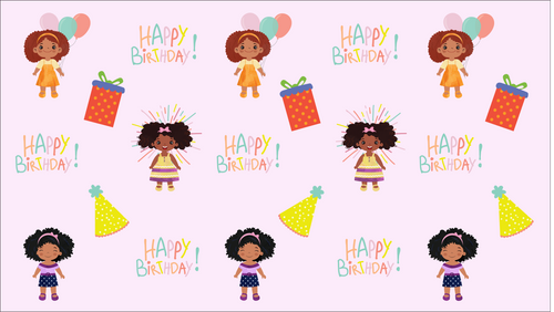 Happy Birthday Girl Gift Wrapping Paper