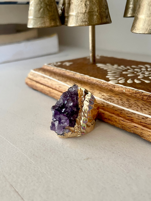 Amethyst Cluster Ring