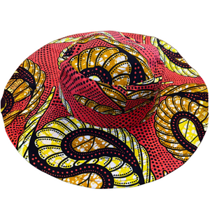 Colorful patterned hat on a white background