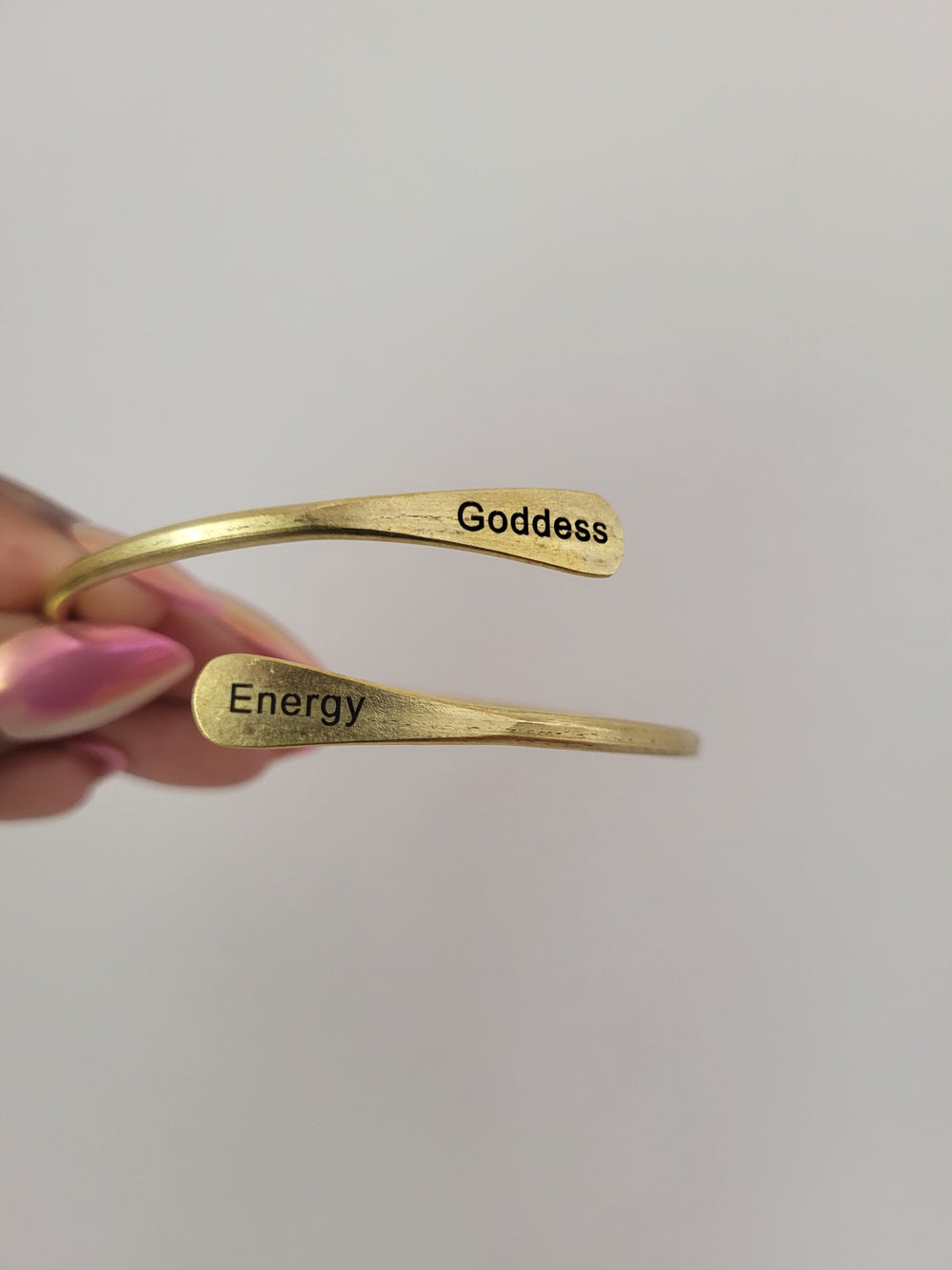Goddess Energy Brass Coil Bangle