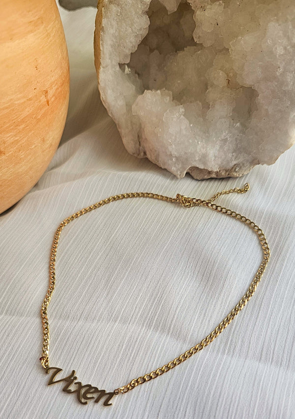 "Vixen" 18K Gold Plated Necklace