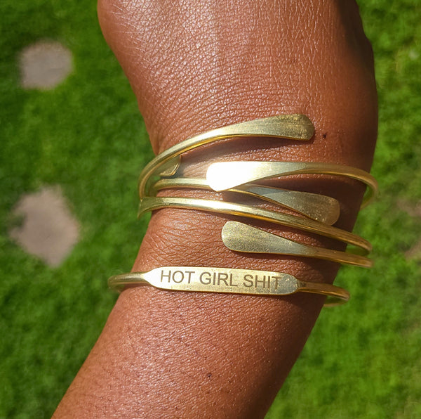 Hot Girl Shit Affirmation Bangle