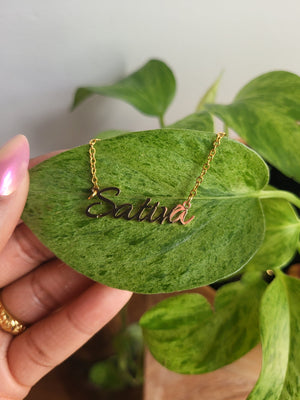 Sativa 18K Gold Plated Statement Necklace