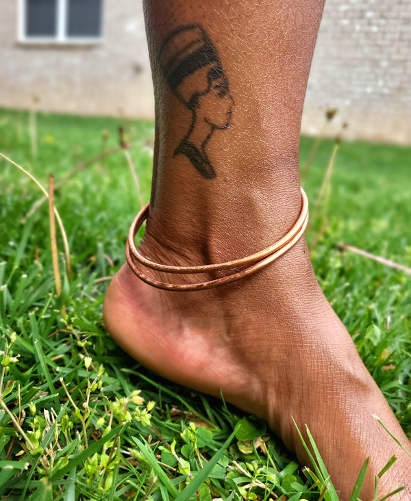 Pure Copper Ankle Bangle