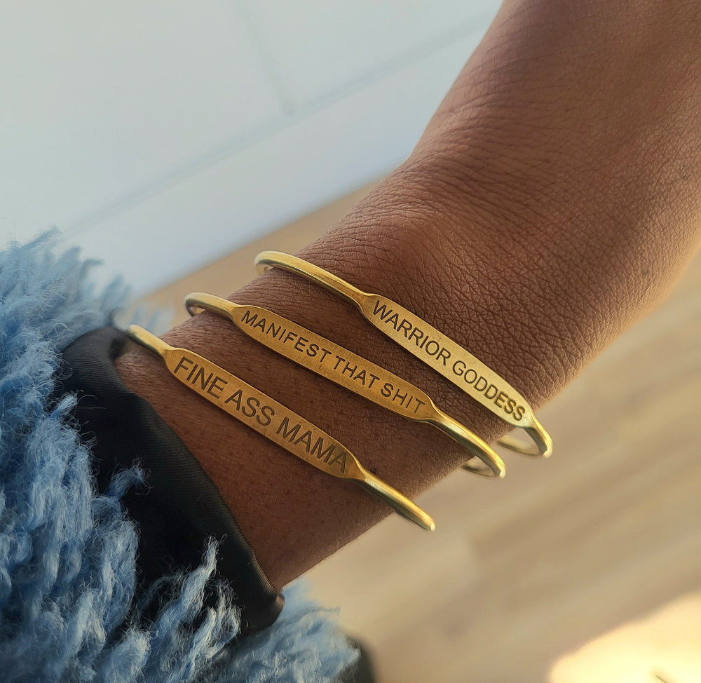Warrior Goddess Affirmation Bangle