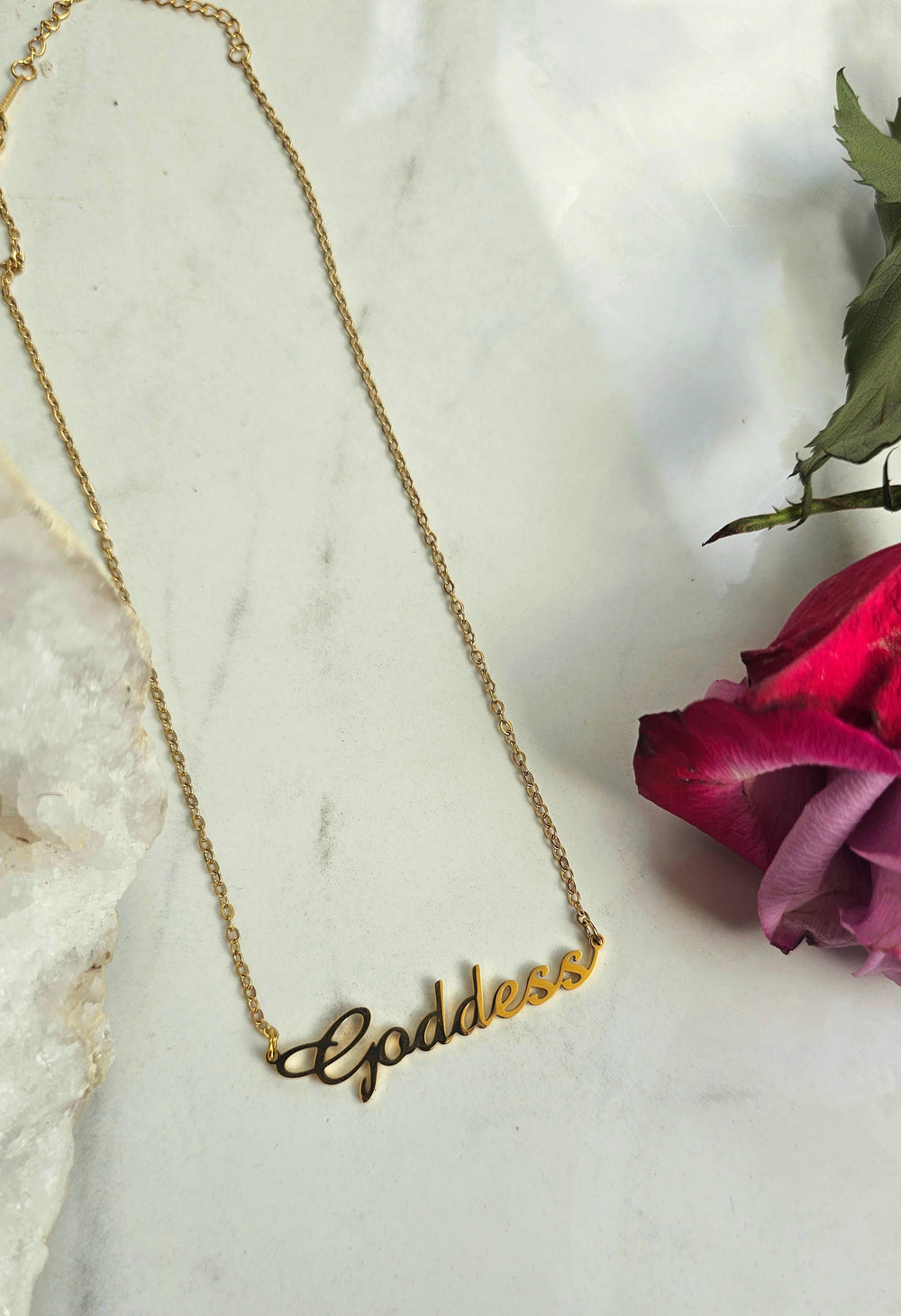 18k Gold Plated Goddess Necklace