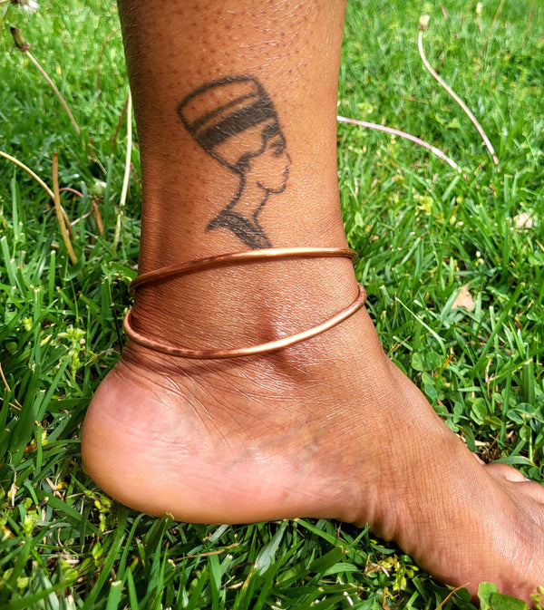 Pure Copper Ankle Bangle