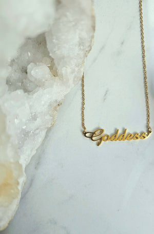 18k Gold Plated Goddess Necklace