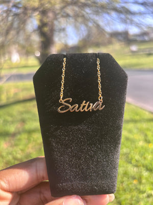 Sativa 18K Gold Plated Statement Necklace