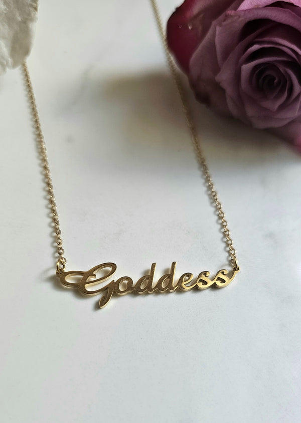18k Gold Plated Goddess Necklace