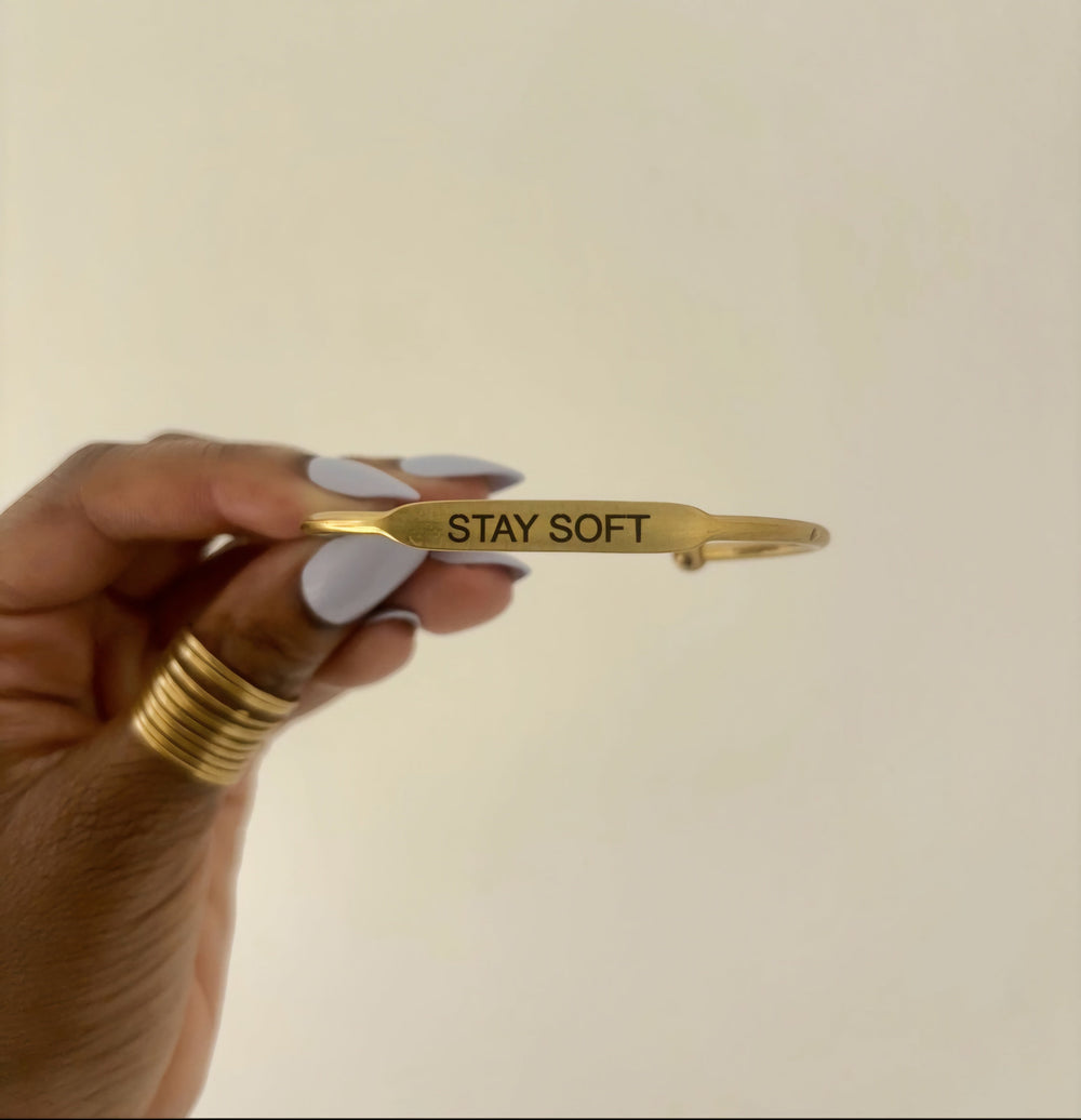 Brass Affirmation Bangles -  Moon Goddess