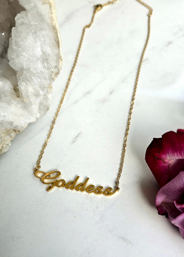 18k Gold Plated Goddess Necklace