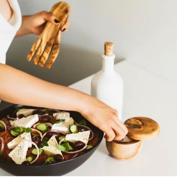 Olive Wood Serving Hands, Set of 2